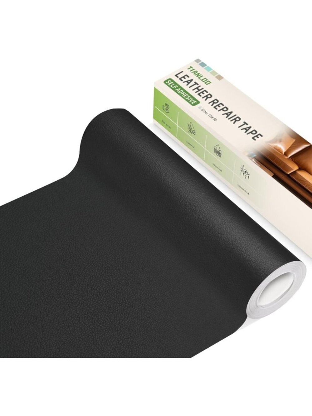 Self-Adhesive Leather Repair Tape Patch for Couches, Car Seats, Handbags